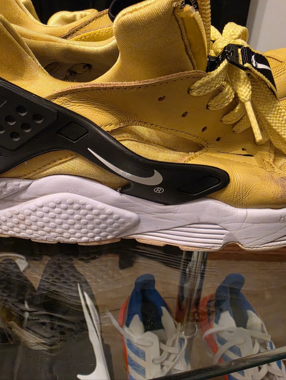 Nike Men’s Yellow and Black Running Sneakers